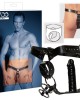 ODINĖS DIRŽELĖS SU DILDO VYRIŠKŲ DIRŽŲ DIRŽAIS + KIŠTUKAS L / XL
