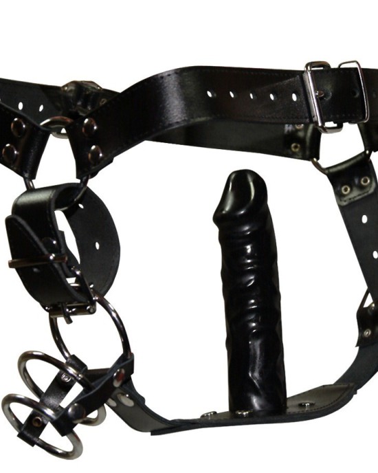 ODINĖS DIRŽELĖS SU DILDO VYRIŠKŲ DIRŽŲ DIRŽAIS + KIŠTUKAS L / XL